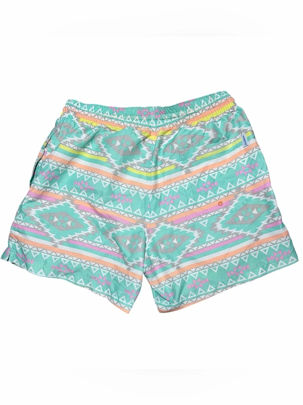 Chubbies Men’s The En Fuegos Pastel Aztec Patterned‎ Swim Trunk Shorts Medium